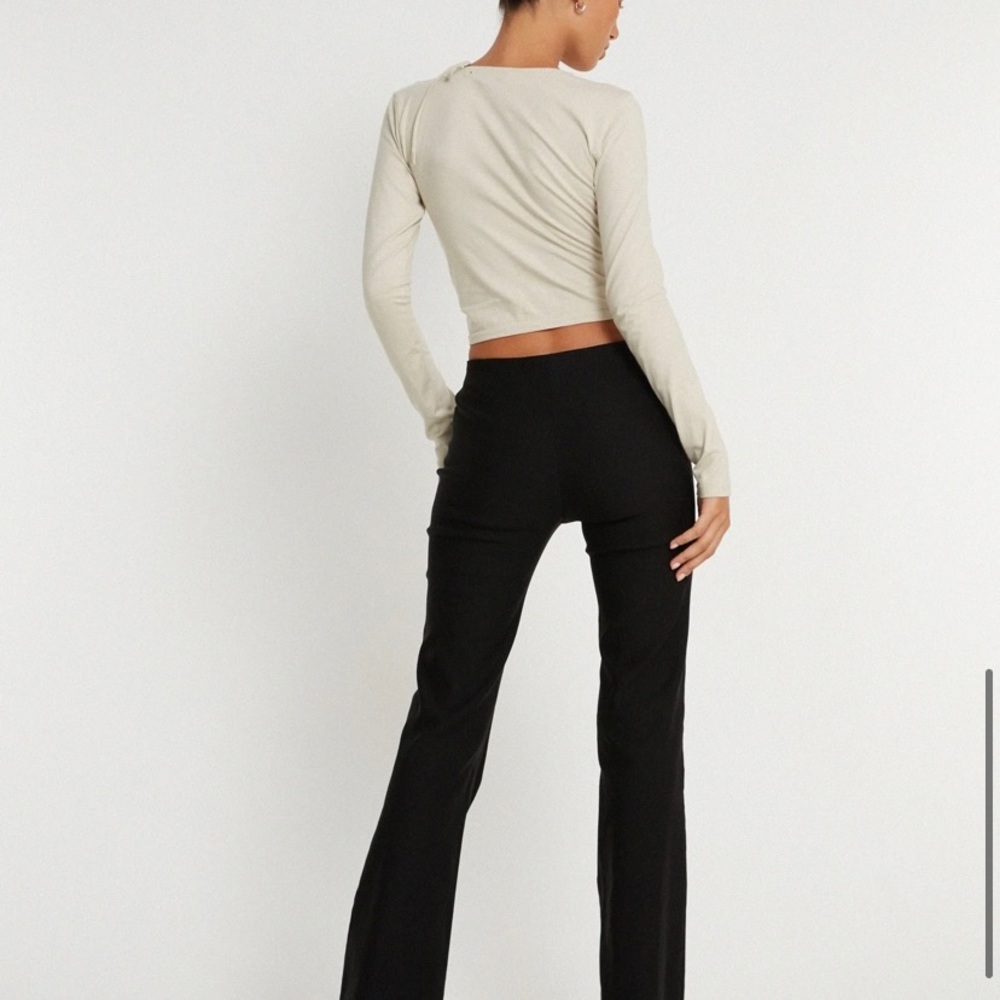 Long sleep cut out shirt